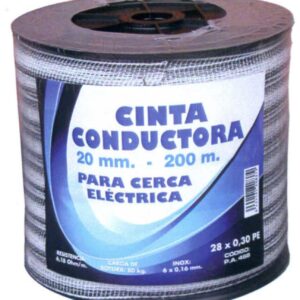 CINTA BICOLOR BLANCO Y NEGRO 20 mm